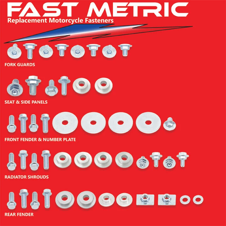 Kits de pernos de plástico y carrocería CRF 450X 2004-2009 - CADA SUJETADOR QUE NECESITAS - GARANTIZADO Foto 1 de 1