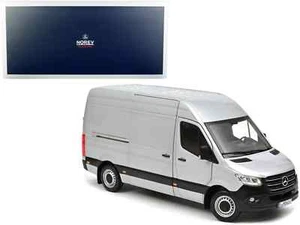 2018 MERCEDES-BENZ SPRINTER CARGO VAN SILVER OPENING DOORS 1:18 by NOREV 183424 - Picture 1 of 9