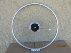 NEW  27'' X 1-1/4'' BICYCLE ALUMINUM 5 SPEEDS REAR WHEEL  GREAT FOR  ROAD BIKES - Picture 1 of 4