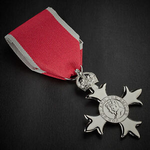 Full Size Replica Member of the British Empire MBE Medal. Civil Award/Ribbon