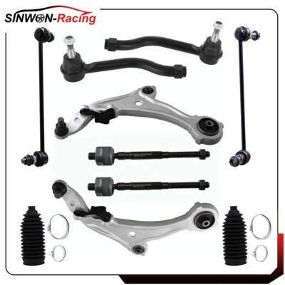 Brazos de control inferiores delanteros de 10 piezas para Nissan Murano 2009-2014 barras estabilizadoras extremos de varilla de amarre Foto 1 de 4