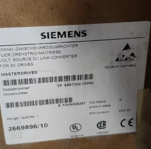 6SE7022-7EP60-Z NEU Siemens 6SE7 022-7EP60 SIMOVERT MASTERDRIVES MOTION CONTROL - Bild 1 von 1