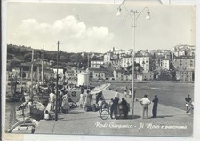 RODI GARGANICO B/N VIAG 1967 MOLO E PANORAMA ANIMATISSIMA STUPENDA OCC