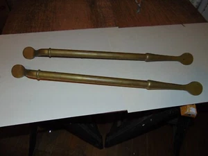 Coppia maniglie di presa CORBIN commerciali in ottone da recupero 26,5" - Foto 1 di 5