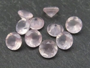 Quarzo rosa tondo taglio sfaccettato da 5mm a 20mm pietra preziosa naturale calibrata sfusa - Foto 1 di 3