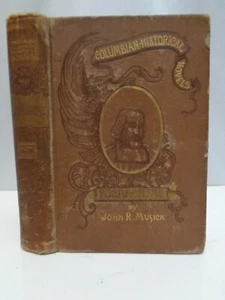 1893 HIstorical Pocahontas Story of Virginia Musick Illustrated Plates - Picture 1 of 12