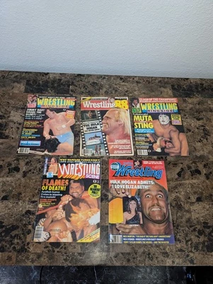 Lot Of 5 Vintage WWF Magazines 1980s Wrestling Collectible Hulk Hogan & More - Image 1 of 4