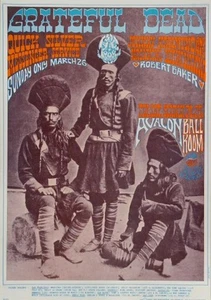 GRATEFUL DEAD-QUICKSILVER MESSENGER SERVICE Poster Avalon Ballroom FD054 - Foto 1 di 1