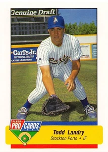 Todd Landry 1994 Fleer ProCards 1700 Stockton Ports Baseball Card - Picture 1 of 2