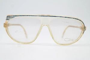 Vintage Brille Cazal 161 Transparent Mehrfarbig Gold Weiß Oval Brillengestell - Bild 1 von 6