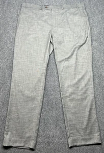 LRL Ralph Lauren Dress Pants Mens 42x32 Gray Stretch Flat Front - Picture 1 of 16
