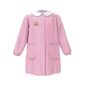 Grembiule asilo da bambina Siggi apina rosa - Imagen 1 de 4