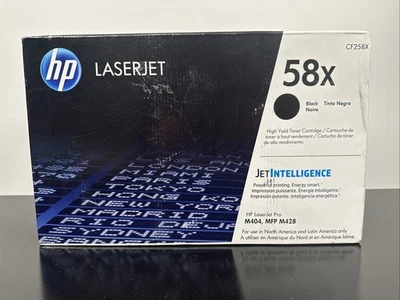Genuine HP Laserjet  58X Black Toner Cartridge CF258X Jet Intel **New/Sealed** - Image 1 of 4