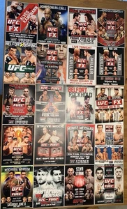 UFC Poster LOT of 18 Vintage Fox Fuel And FX Fight Card Posters. Alle 8,5”X11” - Bild 1 von 9