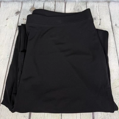 Brooks Brothers 346 拉裤女式大号黑色液体针织流畅 — 第 1/4 张图片