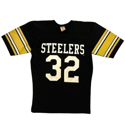Camiseta De Colección Años 70 Pittsburgh Steelers Talla SM Rawlings Punto Único #32 Franco Harris Foto 1 de 4