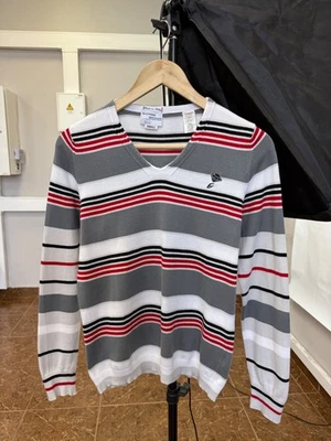 🇮🇹 Vintage 90s Energie Miss Sixty Diamond Logo Women Sweater size S Multicolor - Image 1 of 4