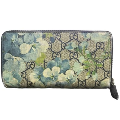 Cartera larga GUCCI Blooms Supreme azul Foto 1 de 4