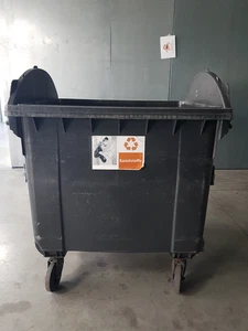 Abfallbehälter OHNE Deckel 1100 l (1,1qm) Preis pro Stück, gebr - Bild 1 von 2