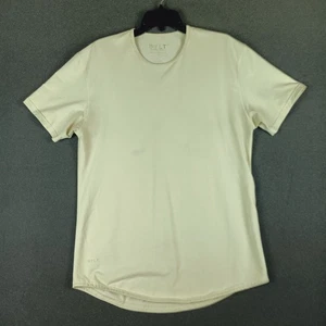 Camiseta BYLT Corte Caído Lux Hombres Talla L Rendimiento Gimnasio Hueso Manga Corta Informal - Imagen 1 de 8