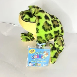 Ganz Webkinz BullFrog peluche maculato leopardo HM114 etichetta codice 6" - Foto 1 di 13