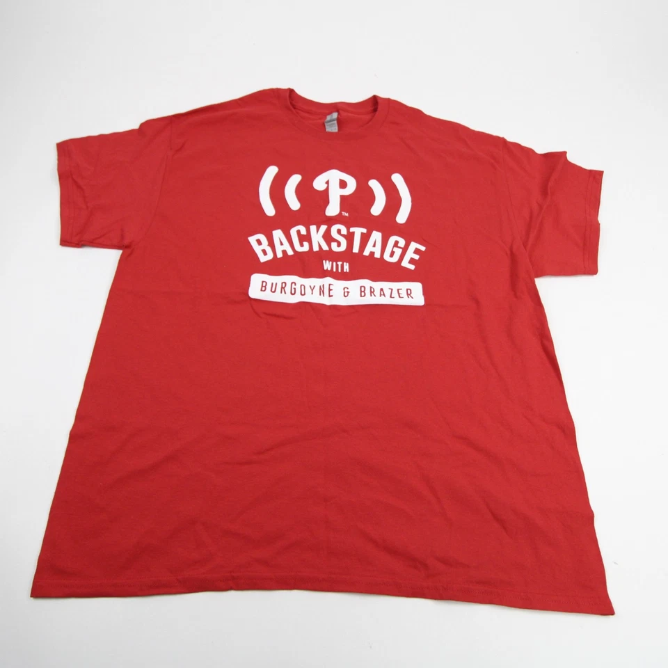 Philadelphia Phillies Gildan Heavy Cotton Short Sleeve Shirt Men's Red Used - Image 1 of 1