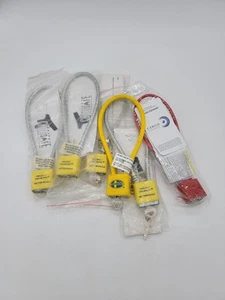 6-teiliges Set Schloss Projekt kindersicher Kabel Stil Kindersicherheit Auslöser Waffenschloss & Schlüssel - Bild 1 von 3