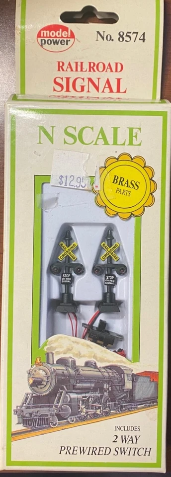 Model Power N Scale - Railroad Signal 2 Way Prewired Switch - 8574 - CL - Image 1 of 1