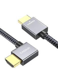 Right Angle HDMI 2.0 Cable 6.6 Feet, Strong Anti-Interference, 18Gbps High Speed - Picture 1 of 8