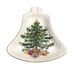 Vintage Lefton Glockenform Weihnachtsbaum Design Süßigkeiten Schale Löffel Rest Japan - Bild 1 von 5