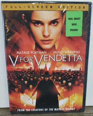 V for Vendetta Full-Screen 2006 PROMO DVD Brand New and Sealed- Natalie Portman - Image 1 of 4