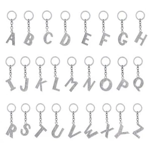PORTE CLES LETTRE ALPHABET STRASS MODELE AU CHOIX - Bild 1 von 4