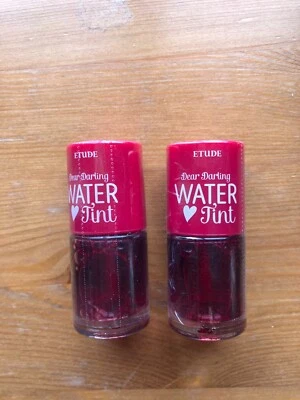 ETUDE DEAR DARLING WATER TINT, 2 BOTTLES, SHADE 2, CHERRY ADE, EXPIRY OCT 2025 - Image 1 of 4