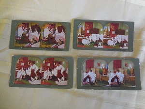 LOT OF FOUR ANTIQUE -STEREOVIEWS PHOTOGRAPHIC IMAGES COPYRIGHT1899-#LOT.1 - Picture 1 of 12