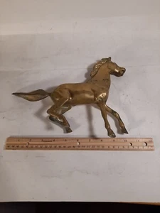 De colección. Figura de caballo de latón liso de 7,25 pulgadas - Imagen 1 de 7
