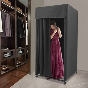 Movable Dressing Room Portable Fitting Room Office Shop Temporary Privacy Screen - Picture 1 of 15