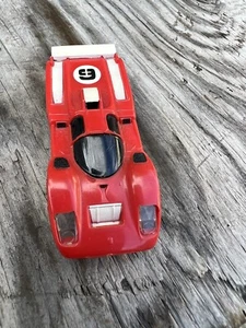 Vintage T Jet AFX Ferrari 512m #9 Slotcar, rot, #1974, Scheinwerfer - Bild 1 von 7