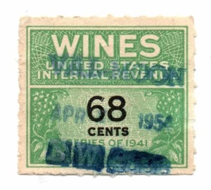 SELLO US SCOTT RE193 ""Vinos numéricos 68"" 68 centavos 1954 usado - Imagen 1 de 1