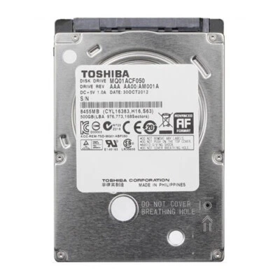 Toshiba 500GB MQ01ACF050 7200RPM SATA III 2.5" Laptop HDD Hard Disk Drive - Image 1 of 4