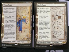 MTG Modern Horizons 2 Urza's Saga lot of 4, 1 regular and 3 showcase