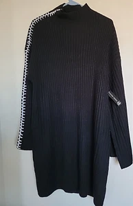Women Dereck Heart Black Sweater Dress, Size 2X NEW - Picture 1 of 4