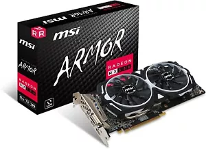MSI AMD Radeon RX 580 ARMOR 8G OC 8GB Graphics Card GDDR5 HDMI DVI DP CL - Picture 1 of 5