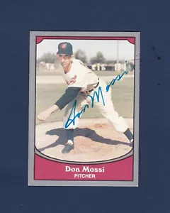 Don Mossi signed Cleveland Indians 1990 Baseball Legends baseball card - Picture 1 of 1
