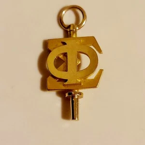 Vintage PHI SIGMA College Sorority FOB Key Charm Pendant Key Fob Free Gift Bag - Picture 1 of 5