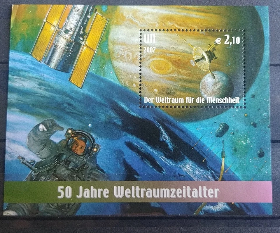 Nations Unies Vienne 2007 ONU  Bloc Timbres Espace Pour L'humanité N°17 Neuf** - Photo 1/1