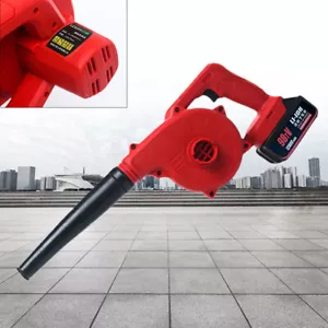 Mini Cordless Air Leaf Blower Vacuum Cleaner Dust Garden Clean Battery & Charger - Picture 1 of 11
