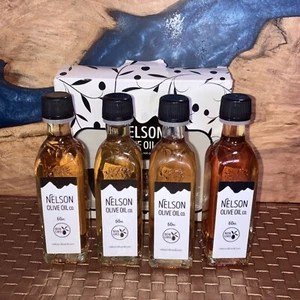 Nelson Olive Oil Co. White Balsamic Vinegar Different Flavors Sampler 4-Pack . - Picture 1 of 9