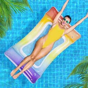 Sun Club Gradient Jelly Mesh Pool Floats - Rainbow - Bild 1 von 8