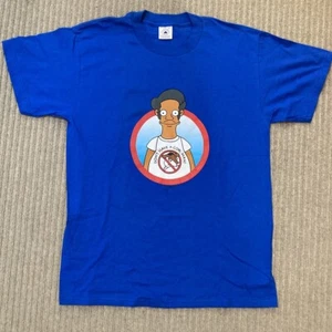 Vintage The Simpsons Men’s Shirt Medium Apu Don’t Have A Cow Man 2003 Fox TV - Picture 1 of 9