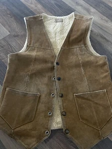 Chaleco Sherpa Vintage Alaska Sleeping Saco Co Portland Oregon Talla S/M Años 60 - Imagen 1 de 13